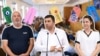 Вносителите на доклада с конкретни имена за нов състав на директорските бордове на шестте общински дружества. От ляво надясно: Красимир Гълъбов, Карлос Контрера, Севделина Петрова. Колаж