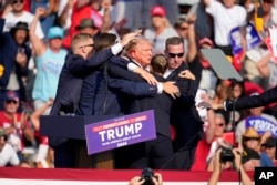 Эвакуацыя Трампа
