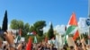 Demonstration in support for Palestinian people, Podgorica, Montenegro 02