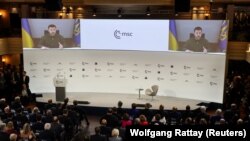  Președintele ucrainean, Volodimir Zelenski și-a susținut discursul său în deschiderea Conferinței de Securitate de la München.