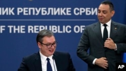 Aleksandar Vučić i Aleksandar Vulin, Beograd, septembar 2021.