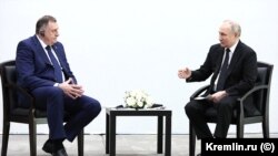 Dodik i Putin u Kazanju, Rusija, 21. februar 2024.
