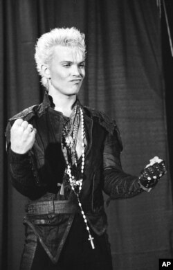 Били Айдъл на MTV Video Music Awards, Ню Йорк, 1984 г.