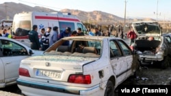 Oamenii răniți în urma exploziilor de Kerman primesc îngrijiri medicale. Fotografie făcută pe 3 ianuarie. 