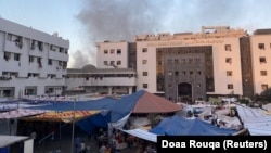 Incinta spitalului Al-Shifa din orașul Gaza, 8 noiembrie 2023.