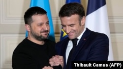 ზელენსკი და მაკრონი, 16 თებერვალი, 2024 წელი, პარიზი