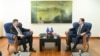 Specijalni predstavnik EU za dijalog Beograda i Prištine Miroslav Lajčak i premijer Kosova Albin Kurti na sastanku u 9. marta 2023.