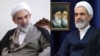 از راست: علیرضا اعرافی و محسن قمی