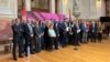 Predstavnici opozicione koalicije "Srbija protiv nasilja" u Skupštini Srbije, 11. mart 2024.