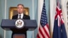Secertarul de stat al SUA, Antony Blinken, după o întâlnire cu omologul său din Australia. Consilierii de securitate ai Casei Albe l-au informat pe președintele Biden despre evoluția situației din Orientul Mijlociu.