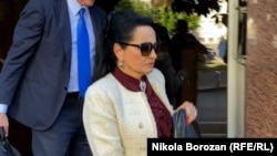 Bivša predsjednica Vrhovnog suda Crne Gore Vesna Medenica dolazi na suđenje u Viši sud. Podgorica 5. maj 2023.