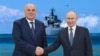 Аслан Бжания и Владимир Путин, архивная фотография