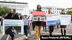 Sa protesta protiv učestalog vršnjačkog nasilja, Podgorica 11. mart 2023. godine 