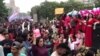 نرښځیانو په کراچۍ کې د خپلو حقونو لپاره کلنی "مورت مارچ" وکړ