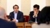 Съпредседателите на "Продължаваме промяната" Асен Василев и Кирил Петков
