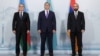 Kazakhstan - Kazakh Foreign Minister Murat Nurtleu hosts talks between his Armenian and Azerbaijani counterparts, Almaty, May 10, 2024.