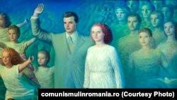 Omagiu din partea tineretului, de Sabin Bălașa. Sursa comunismulinromania.ro (MNIR)