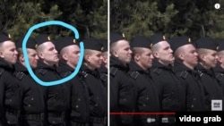 Кадри от видео с екипажа на крайцера "Москва", публикувано от руското Министерство на отбраната на 16 април 2022 г.