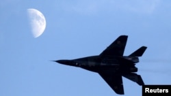 MiG-29 poljskog ratnog zrakoplovstva tokom aeromitinga u Radomu na aerodromu u Radomu, Poljska, fotoarhiv 