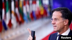 Премиерът на Нидерландия Марк Рюте пристигна в Брюксел в четвъртък. 