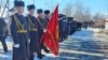 Милициянын лейтенанты Нурланбек Эркуловду акыркы сапарга узатуу үчүн кесиптештери барды. Өзгөн. 29-январь, 2021-жыл. 