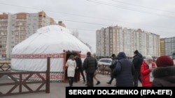 Казактардын боз үйү Бучада. 8-январь, 2023-жыл