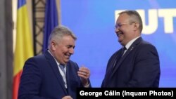 Lucian Bode și Nicolae Ciucă participă la congresul Extraordinar al Partidului Național Liberal organizat la Palatul Parlamentului, în Bucuresti, 10 aprilie 2022.