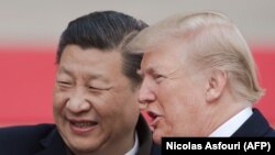 Президент США Дональд Трамп (п) і голова КНР Сі Цзіньпін, архівне фото, 2017 рік