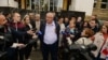 Vojislav Šešelj u obraćanju medijima ispred suda u Beogradu, 27. septembar 2022.
