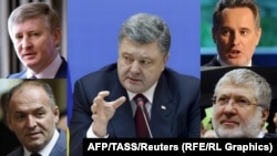 Ілюстративне фото. По годинниковій стрілці: Ахметов, Порошенко, Фірташ, Коломойський, Пінчук