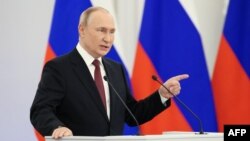 Виступ Путіна 30 вересня 2022 року, коли він оголошував про анексію окупованих українських територій, формально не був посланням