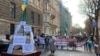 Під час акції у День Гідності та Свободи у Львові, 21 листопада 2021 року 