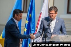 Mihai Chirica alături de Costel Alexe, președintele Consiliului Local Iași.