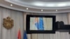 Zastave Srbije i Evropske unije u Vladi Srbije, 24. oktobar 2o22.
