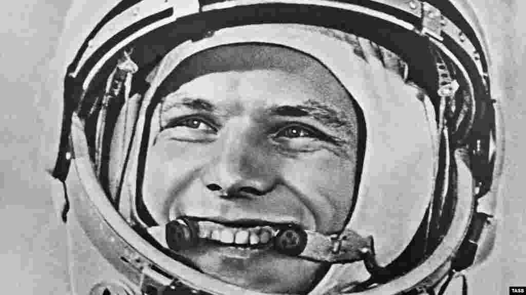 Юрий Гагарин. Байконур, 12 апреля 1961 года. 