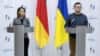 Міністр закордонних справ України Дмитро Кулеба і керівник МЗС Німеччини Анналена Бербок. Київ, 10 вересня 2022 року
