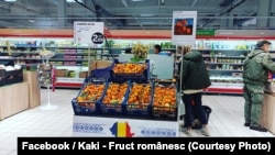 Fructele de kaki produse la Mahmudia au ajuns în supermarketuri.