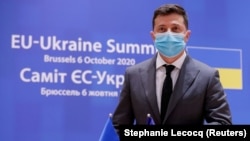 Президент України Володимир Зеленський, Брюссель, 6 жовтня 2020 року