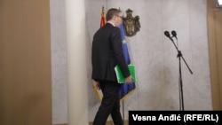 Aleksandar Vučić posle sastanka sa evropsko-američkim timom diplomata o dijalogu Srbije i Kosova, Beograd, 20. januar 2023.