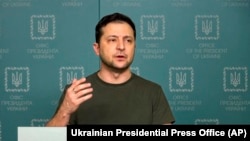 Украинанын президенти Владимир Зеленский, 27-февраль 2022-жыл. 