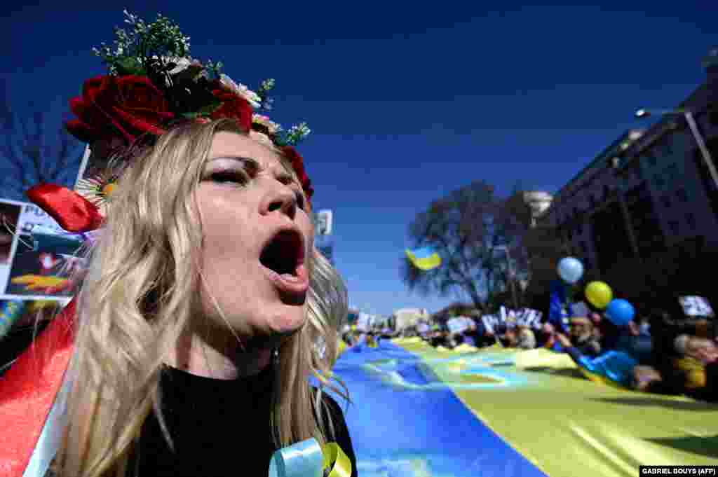 Demonstracije su održane i u španskom Madridu. 