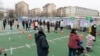 Red za testiranje na korona virus u Tjenđinu, 12. januar 2022.
