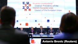 Ursula von der Leyen i Andrej Plenković u Zagrebu, 10. januar 2020. 