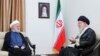Naim Qassem (left) meets Iranian Supreme Leader Ayatollah Ali Khamenei in Tehran. (file photo)