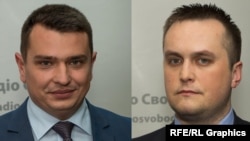 Зліва – керівник НАБУ Артем Ситник. Справа – керівник САП Назар Холодницький