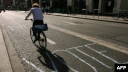 "Vote No" written on a Dublin street ahead of last year's EU Lisbon Treaty vote.