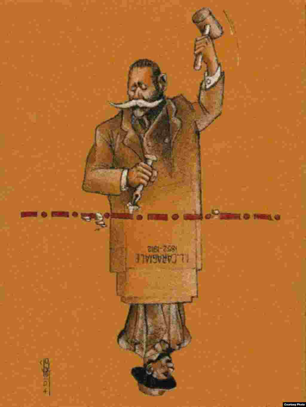 A selection of cartoons by exiled Iranian artist Kianoush Ramezani