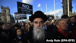 Protest protiv antisemitizma u Londonu, ilustrativna fotografija