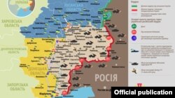 Ситуація в зоні бойових дій на Донбасі, 22 жовтня 2019 року. Інфографіка Міністерства оборони України