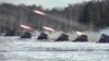 Lansatoarele de rachete ruse în Belarus, în cadrul unui exercițiu militar. Imagine transmisă de Ministerul rus al Apărării în 4 februarie. 
